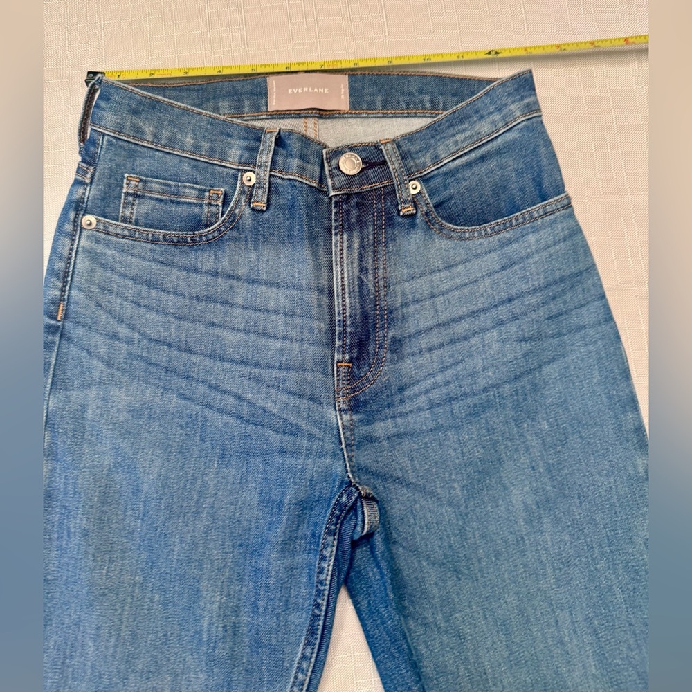 Everlane High Rise Super Skinny Blue Jeans Classic Denim 25